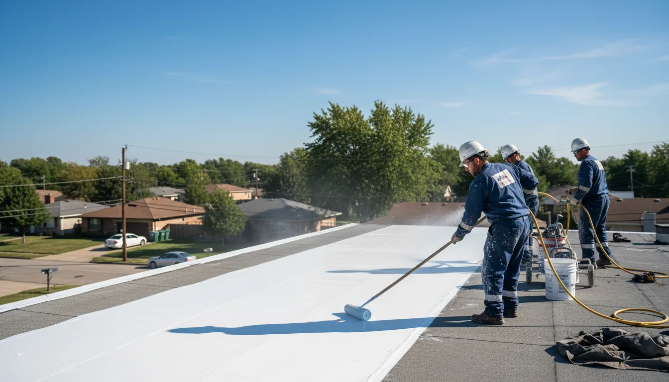 Commercial roof coating in Hobart, IN near me